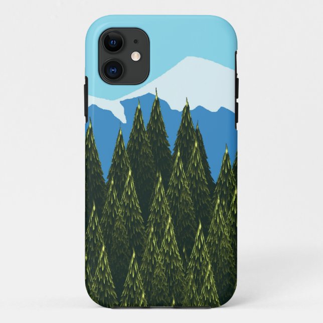 Funda De Case-Mate Para iPhone Bosque fractal (Reverso)