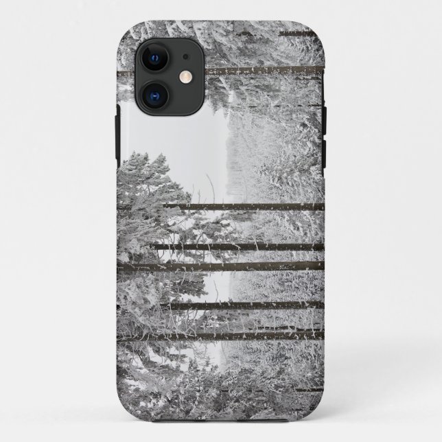 Funda De Case-Mate Para iPhone Bosque imperecedero en invierno (Reverso)