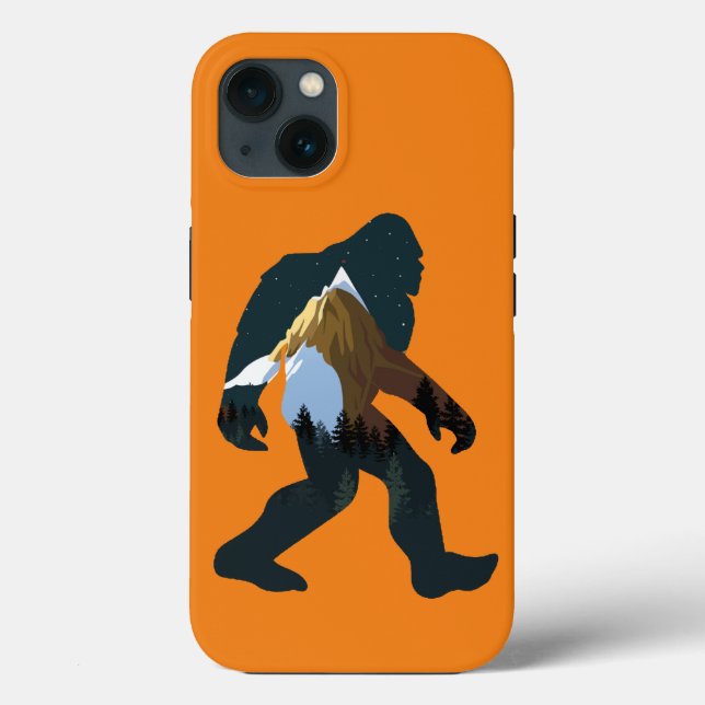 Funda De Case-Mate Para iPhone Bosque Nocturno Pie Grande (Reverso )