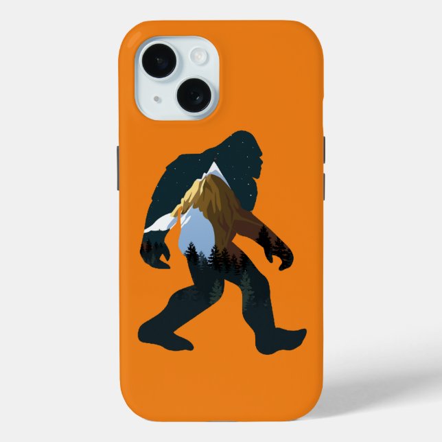 Funda De Case-Mate Para iPhone Bosque Nocturno Pie Grande (Reverso )