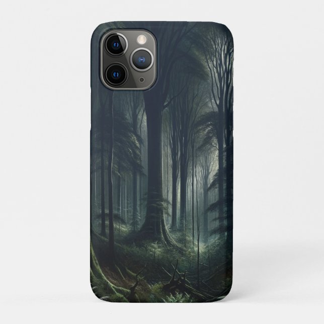 Funda De Case-Mate Para iPhone Bosque Oscuro al Crepúsculo  (Reverso)