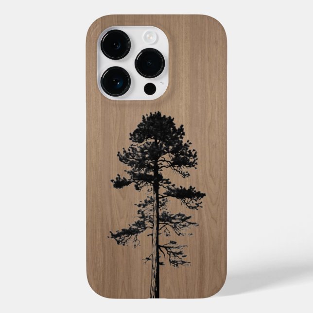 Funda De Case-Mate Para iPhone Bosque salvaje - Madera grabada - Madera (Reverso )
