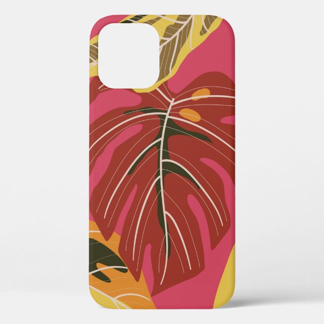 Funda De Case-Mate Para iPhone Bosque tropical. Resumen de la naturaleza ilustrac (Reverso )
