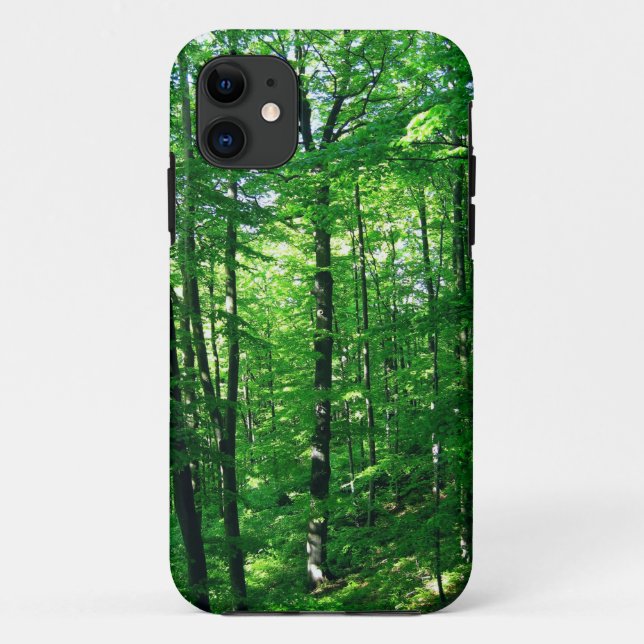 Funda De Case-Mate Para iPhone bosque verde (Reverso)
