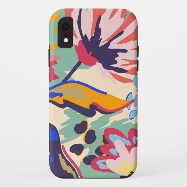 Funda De Case-Mate Para iPhone Bosque y rosas (Reverso)