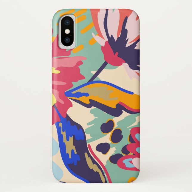 Funda De Case-Mate Para iPhone Bosque y rosas (Reverso)