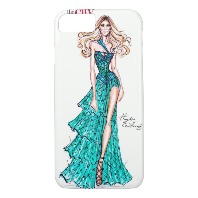 Funda De Case-Mate Para iPhone Bosquejo de la moda - Sarah Jessica Parker. (Reverso)