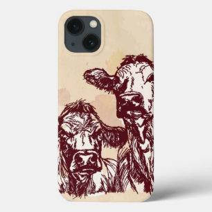 title_seo2 Bosquejo del drenaje de la mano de dos vacas y