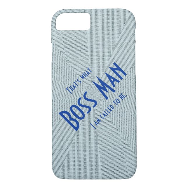 Funda De Case-Mate Para iPhone Boss Man Blue delgado ligero iPhone 7 funda (Reverso)