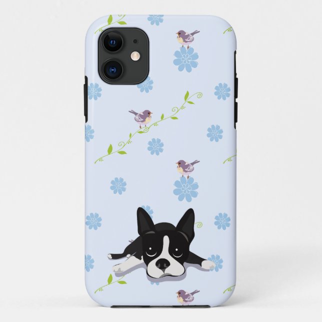 Funda De Case-Mate Para iPhone Boston Terrier (Reverso)