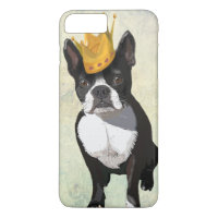 Boston Terrier and Crown