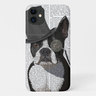 Funda Para iPhone 11 Boston Terrier, hedor formal y Gorra