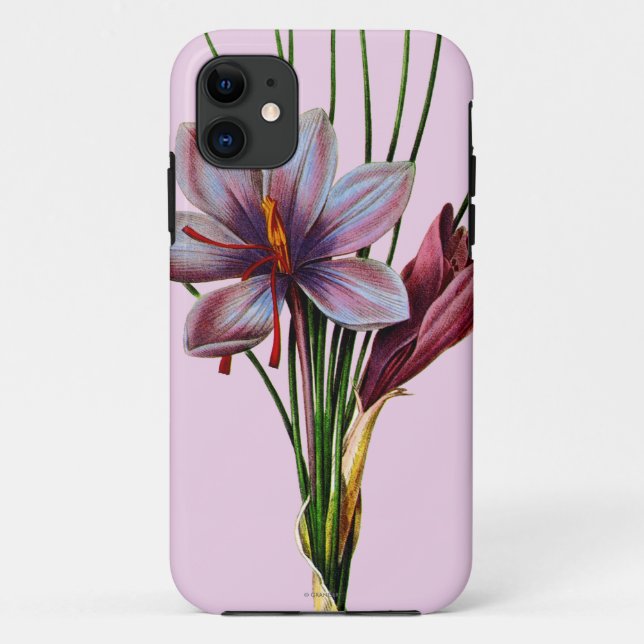 Funda De Case-Mate Para iPhone Botánica: Azafrán (Reverso)