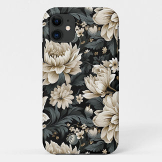 Funda Para iPhone 11 Botánica beige, hermosa, natural, floral
