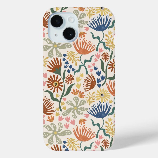 Funda De Case-Mate Para iPhone Botánica Serie Boho #3 (Reverso )