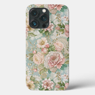 Funda Para iPhone 13 Pro Botánica Vintage, Femenina