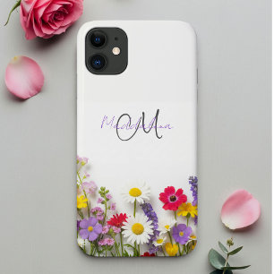 Funda Para iPhone 15 Pro Botanical Phone Case with Wildflowers