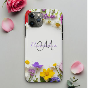 Funda Para iPhone 11 Pro Botanical Phone Case with Wildflowers   iPhone 