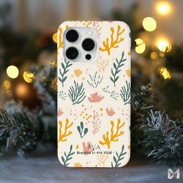 Funda Para iPhone 15 Pro Max Botánico Subacuático - Arrecife de Coral Pastel Mi