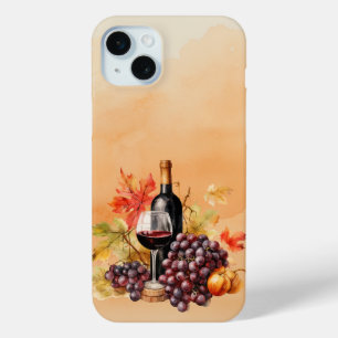 Funda Para iPhone 15 Mini BOTELLA DE COLOR DE AGUA DE bonito DE GRAPAS VINCU