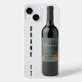 Funda Para iPhone 15 BOTELLA NEGRA DRANK IT IN BLACK ..iPhone / iPad ca