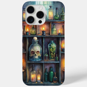 Funda Para iPhone 15 Pro Max Botellas de poción gótica - Brujería de fantasía o