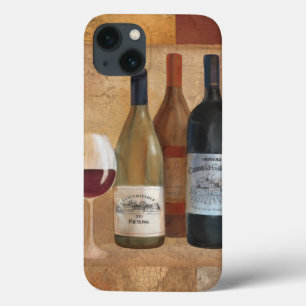 Funda Para iPhone 13 Botellas de vino de época y vidrio de vino