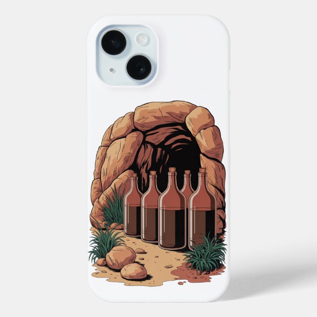 Funda De Case-Mate Para iPhone Botellas En Una Cueva (Reverso )