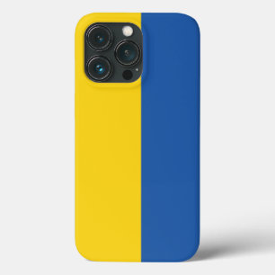 Funda Para iPhone 13 Pro Botón Bandera de Ucrania