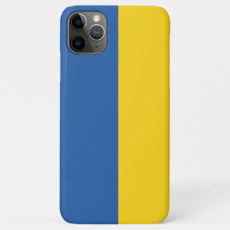 Funda Para iPhone 11 Pro Max Botón Bandera de Ucrania