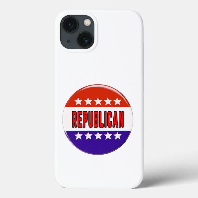 Funda De Case-Mate Para iPhone Botón Republicano (Reverso)