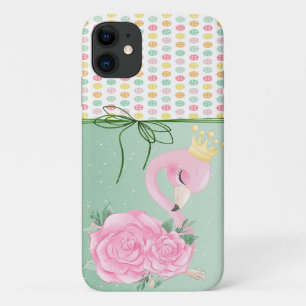 Funda Para iPhone 11 Botones Coloridos Femeninos,Flamenco Bebé