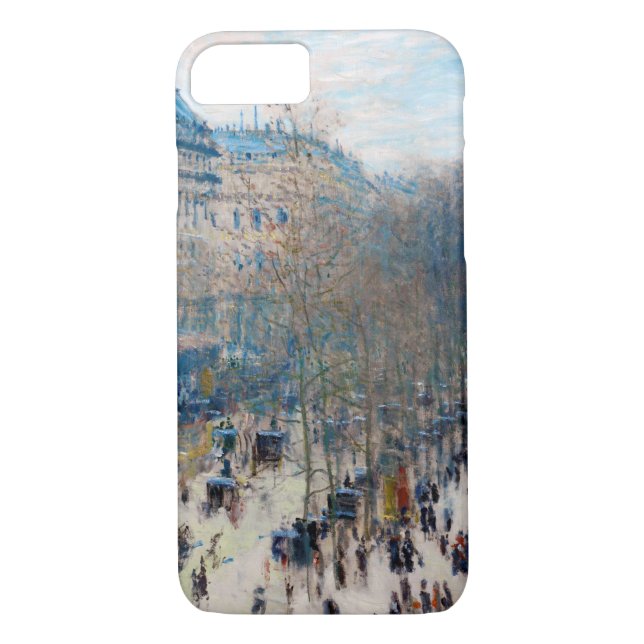 Funda De Case-Mate Para iPhone Boulevard de París, Claude Monet (Reverso)
