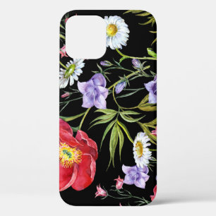 Funda Para iPhone 12 Bouquet de flores acuáticas: patrón sin foco