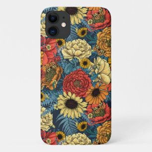 Funda Para iPhone 11 Bouquet de flores - rosas, peonías, daisies y fe