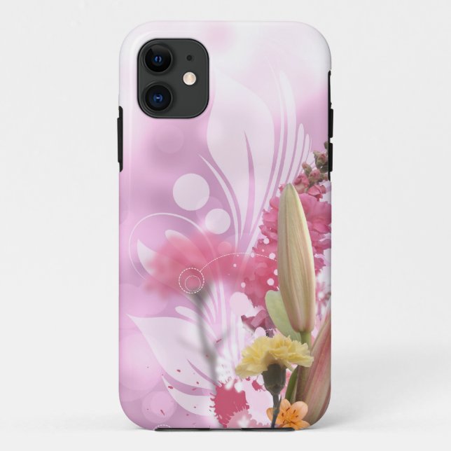 Funda De Case-Mate Para iPhone Bouquet rosa (Reverso)