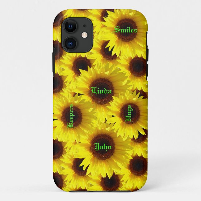 Funda De Case-Mate Para iPhone Bouquets de girasol (Reverso)