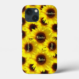 Funda Para iPhone 13 Mini Bouquets de girasol - Duro