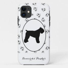 Funda Para iPhone 11 Bouvier des Flandres Silhouette
