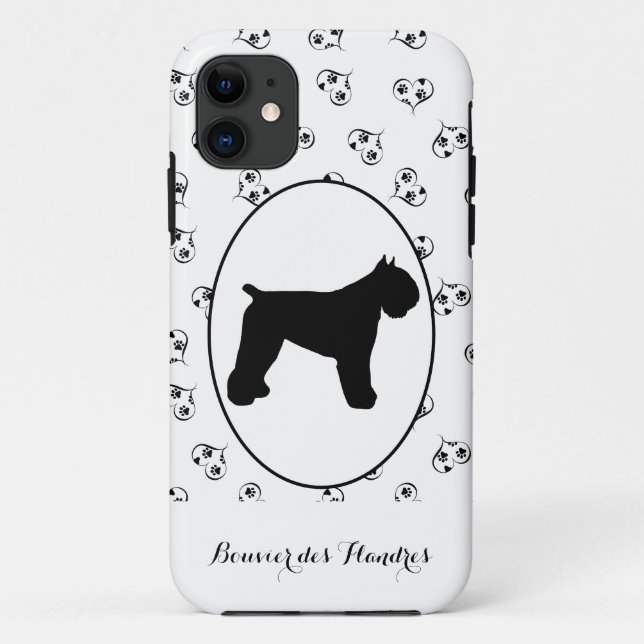 Funda De Case-Mate Para iPhone Bouvier des Flandres Silhouette (Reverso)