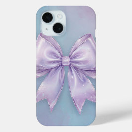 Funda Para iPhone 15 Bow plateado