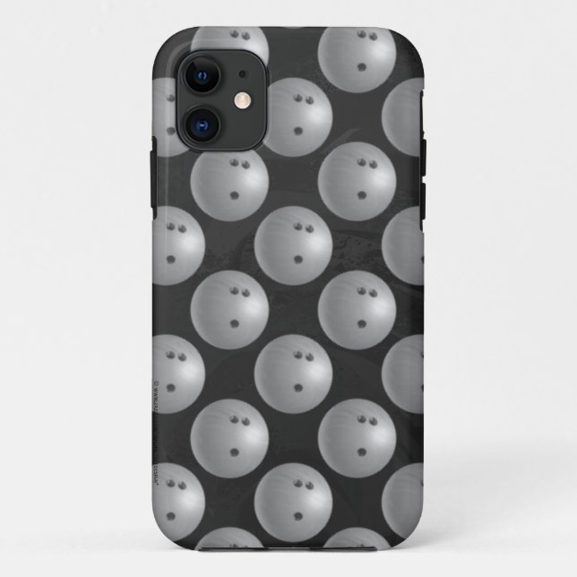 Funda De Case-Mate Para iPhone Bowling Ball Gray (Reverso)