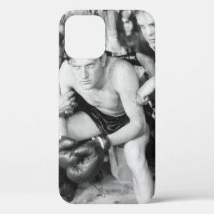 Funda Para iPhone 12 Boxeador en esquina con entrenador sboxing, vintag