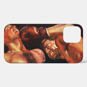 Funda Para iPhone 12 Boxeo deportivo vintage, boxeadores golpeando en u