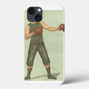 Funda Para iPhone 13 Boxer de época con trincheras verdes largas