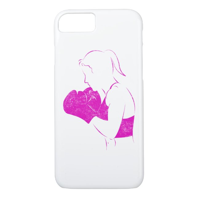 Funda De Case-Mate Para iPhone Boxer femenino con problemas (Reverso)