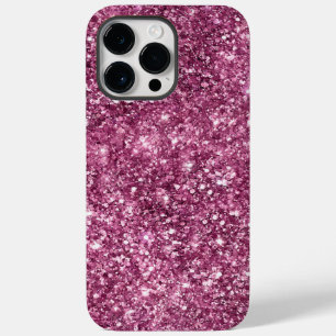 Funda Para iPhone 14 Pro Max De Case-Mate Boysenberry Pink Glitz Purpurina