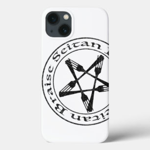 Funda Para iPhone 13 Braise Seitan Vegan Pentagram (versión oscura)
