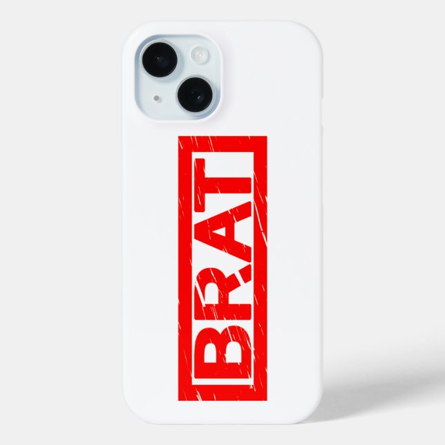 Funda De Case-Mate Para iPhone Brat Stamp (Reverso )