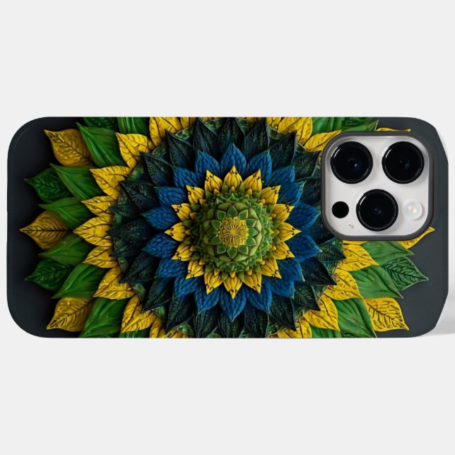 Funda De Case-Mate Para iPhone Brazilian Leaf Mandala - Phone Case (Reverso  (Horizontal))